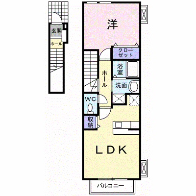 フェアリー鷹取 201【管理NO：1-015167901-02010】 ★家具家電は申し込み後に搬入します★ ★2026年10月上旬入居可能★の物件画像