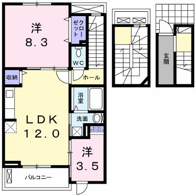 ファースト　ハイツ 302【管理NO：1-018096901-03020】 ★家具家電は申し込み後に搬入します★ ★2026年10月中旬入居可能★の物件画像