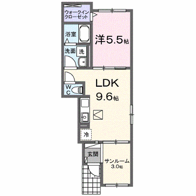 プラシード 103【管理NO：1-027280701-01030】 ★家具家電は申し込み後に搬入します★ ★2026年10月中旬入居可能★の物件画像