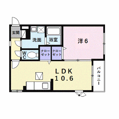 レーゲンボーゲン大美野 102【管理NO：1-012000401-01020】 ★家具家電は申し込み後に搬入します★ ★2026年09月下旬入居可能★の物件画像
