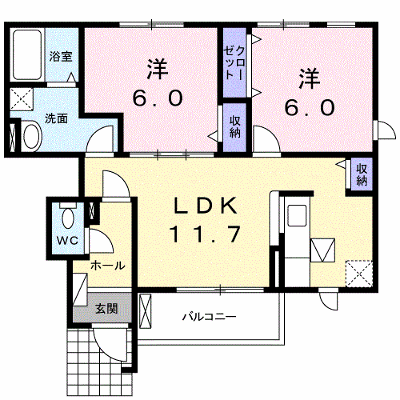 ベル・ヴィオラＫ 101【管理NO：1-016509301-01010】 ★家具家電は申し込み後に搬入します★ ★2026年09月下旬入居可能★の物件画像
