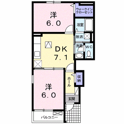 カルフール・Ｋ 101【管理NO：1-016528201-01010】 ★家具家電は申し込み後に搬入します★ ★2026年10月上旬入居可能★の物件画像