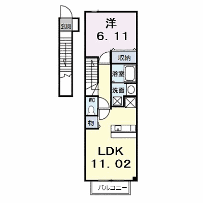 ガーデンハウスやしろ　Ⅰ 201【管理NO：1-013595401-02010】 ★家具家電は申し込み後に搬入します★ ★2026年10月中旬入居可能★の物件画像