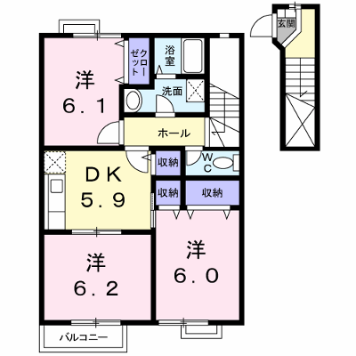 ヴィラ西秦 202【管理NO：1-010323701-02020】 ★家具家電は申し込み後に搬入します★ ★2026年10月中旬入居可能★の物件画像