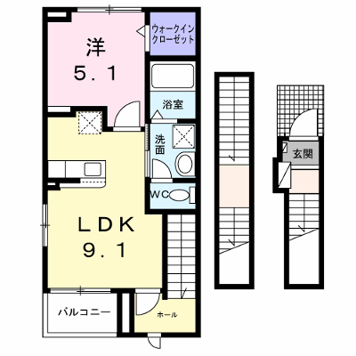 ポルト　チッタ 303【管理NO：1-028769001-03030】 ★家具家電は申し込み後に搬入します★ ★2026年10月上旬入居可能★の物件画像