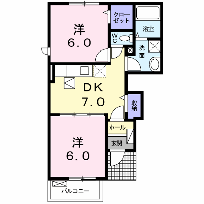 ラフドールＢ 101【管理NO：1-016975402-01010】 ★家具家電は申し込み後に搬入します★の物件画像