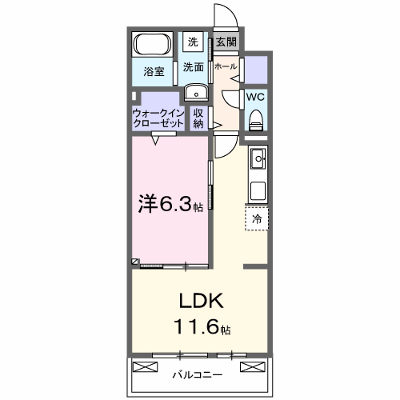 メゾン・セレニテ　Ａ 303【管理NO：1-027636601-03030】 ★家具家電は申し込み後に搬入します★ ★2027年04月上旬入居可能★の物件画像