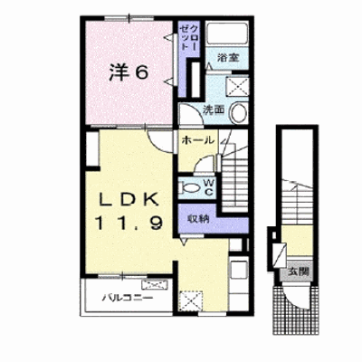 クレール港町 203【管理NO：1-022362901-02030】 ★家具家電は申し込み後に搬入します★ ★2026年10月中旬入居可能★の物件画像