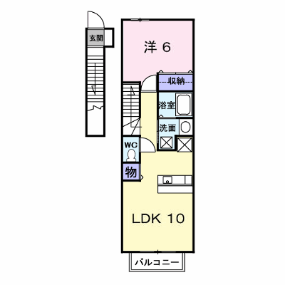 プラシード 203【管理NO：1-014066801-02030】 ★家具家電は申し込み後に搬入します★の物件画像
