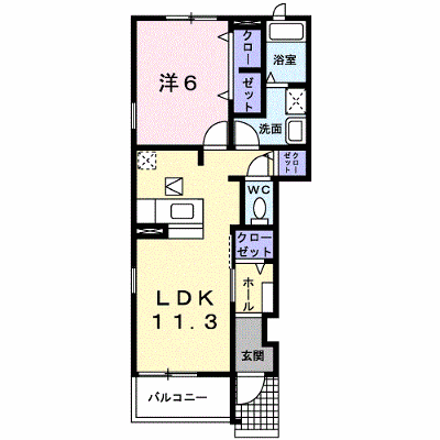 うらら１番館 101【管理NO：1-017560301-01010】 ★家具家電は申し込み後に搬入します★ ★2026年10月上旬入居可能★の物件画像