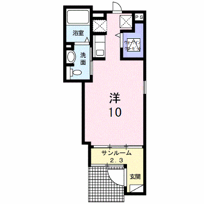 シャングリラⅡ 102【管理NO：1-020132902-01020】 ★家具家電は申し込み後に搬入します★の物件画像