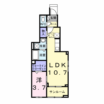 フォルシュ 101【管理NO：1-028353301-01010】 ★家具家電は申し込み後に搬入します★の物件画像