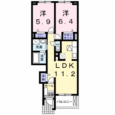 レジデンスサンヒルズⅡ 102【管理NO：1-015653002-01020】 ★家具家電は申し込み後に搬入します★ ★2026年10月中旬入居可能★の物件画像