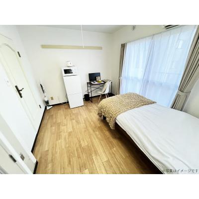 ユニオンマンスリー東大宮コンフォール１　415　1K・シングル☆【禁煙ルーム】人気の角部屋！女性も安心の室内洗濯機！デスク・チェア＆たっぷり収納2ドア冷蔵庫など生活家電のあるお部屋の物件画像