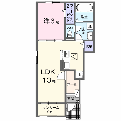 ルシエルⅠ 101【管理NO：1-027085401-01010】 ★家具家電は申し込み後に搬入します★ ★2026年11月中旬入居可能★の物件画像
