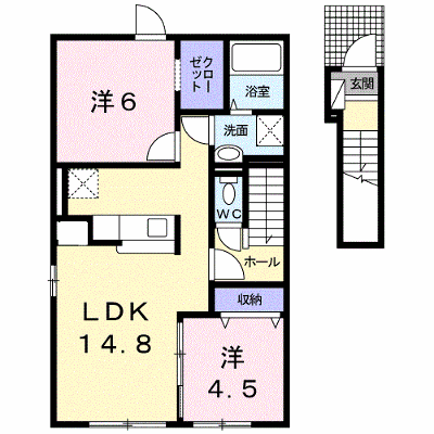 プレリュード 202【管理NO：1-021031901-02020】 ★家具家電は申し込み後に搬入します★ ★2026年10月中旬入居可能★の物件画像