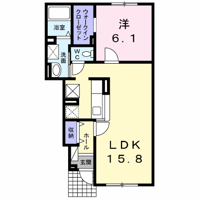 Ｃｒｅａｔｉｏｎ 103【管理NO：1-020016201-01030】 ★家具家電は申し込み後に搬入します★の物件画像