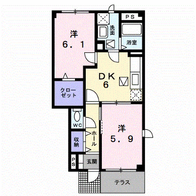 グレイスコート新屋Ｂ 102【管理NO：1-012322702-01020】 ★家具家電は申し込み後に搬入します★ ★2026年09月下旬入居可能★の物件画像