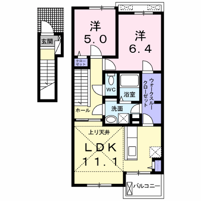 アルタイルⅢ 202【管理NO：1-019915203-02020】 ★家具家電は申し込み後に搬入します★ ★2026年10月中旬入居可能★の物件画像