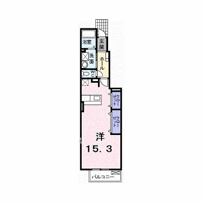 グランディールＣ 104【管理NO：1-016725301-01040】 ★家具家電は申し込み後に搬入します★の物件画像