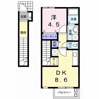 アヴニール 203【管理NO：1-016643301-02030】 ★家具家電は申し込み後に搬入します★ ★2026年11月中旬入居可能★の物件画像