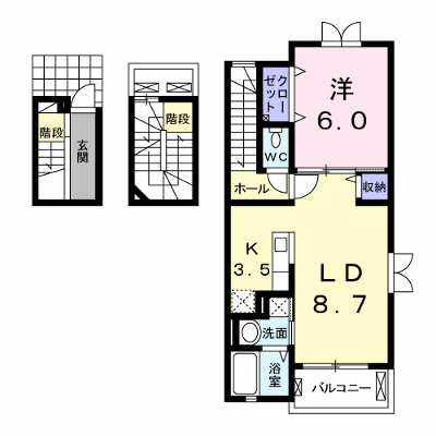 ノイ・シャングリラ 301【管理NO：1-018231401-03010】 ★家具家電は申し込み後に搬入します★ ★2026年10月中旬入居可能★の物件画像