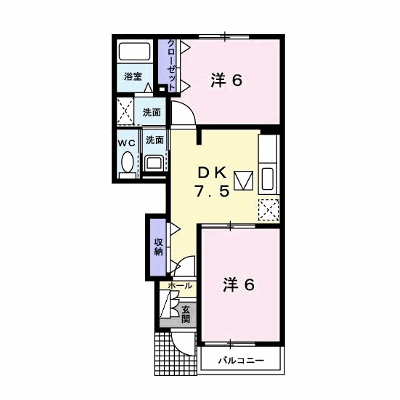 エピナールＢ 103【管理NO：1-012683002-01030】 ★家具家電は申し込み後に搬入します★の物件画像