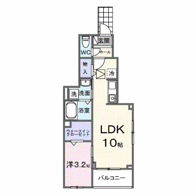 テルマエ大和 101【管理NO：1-028289301-01010】 ★家具家電は申し込み後に搬入します★の物件画像