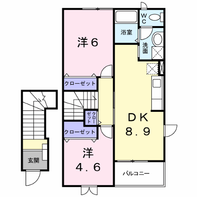 ファミーユ古里　Ｂ 202【管理NO：1-011503702-02020】 ★家具家電は申し込み後に搬入します★ ★2026年10月中旬入居可能★の物件画像