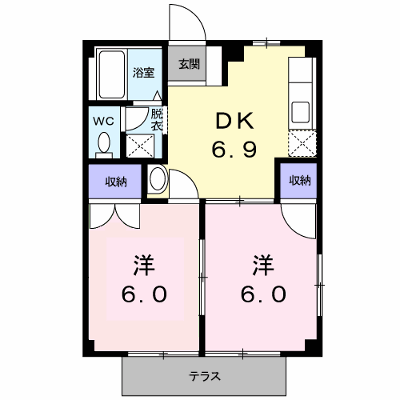 サンハイツひまわりＡ 101【管理NO：1-005958301-01010】 ★家具家電は申し込み後に搬入します★ ★2026年10月上旬入居可能★の物件画像