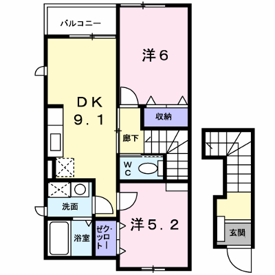 シエロ　セレーノ 201【管理NO：1-014049301-02010】 ★家具家電は申し込み後に搬入します★の物件画像