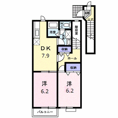 エレガントハイム岩松北 202【管理NO：1-009490701-02020】 ★家具家電は申し込み後に搬入します★ ★2026年10月中旬入居可能★の物件画像