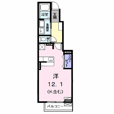 クラールＦ　Ⅱ 102【管理NO：1-016478501-01020】 ★家具家電は申し込み後に搬入します★ ★2026年10月中旬入居可能★の物件画像