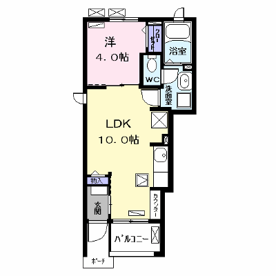 ロトパル 101【管理NO：1-024984701-01010】 ★家具家電は申し込み後に搬入します★ ★2026年10月中旬入居可能★の物件画像