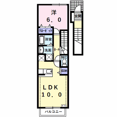 ロジュマンＥ 205【管理NO：1-014188702-02040】 ★家具家電は申し込み後に搬入します★ ★2026年10月中旬入居可能★の物件画像