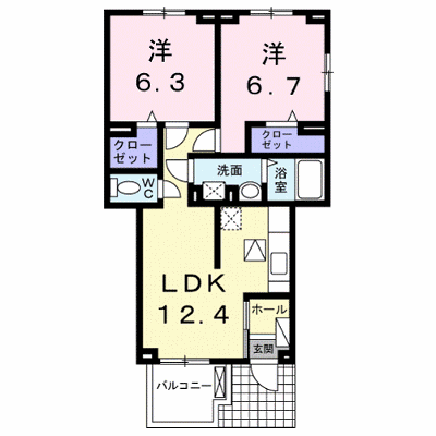 コーポ勢多Ⅵ番館 105【管理NO：1-018012601-01050】 ★家具家電は申し込み後に搬入します★ ★2026年10月上旬入居可能★の物件画像