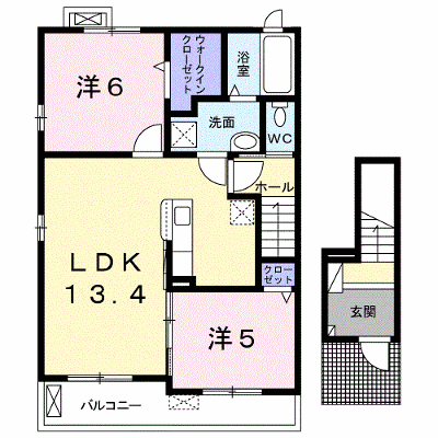 Ａｎｇｅｌ　ｈｅａｒｔ　ＮＫＴ 201【管理NO：1-025038001-02010】 ★家具家電は申し込み後に搬入します★ ★2026年10月上旬入居可能★の物件画像