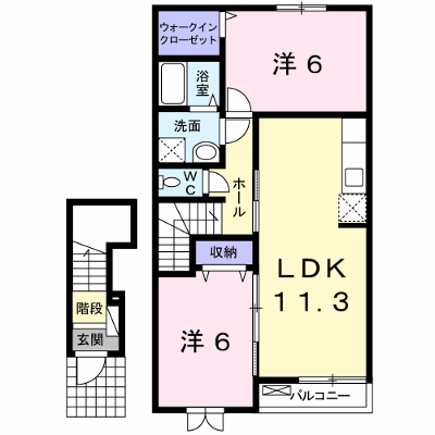 ノイ・フリーデＢ 202【管理NO：1-016676802-02020】 ★家具家電は申し込み後に搬入します★ ★2026年10月下旬入居可能★の物件画像