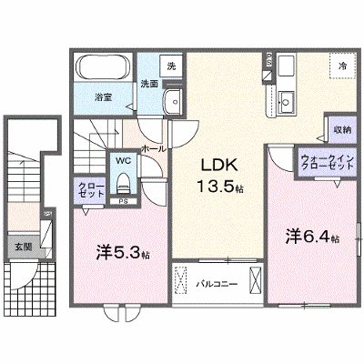 パルクレール 204【管理NO：1-027894201-02040】 ★家具家電は申し込み後に搬入します★ ★2026年09月下旬入居可能★の物件画像