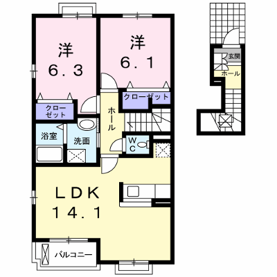 ＤＥＳＰＡＣＩＯ　Ｋ 203【管理NO：1-014975001-02030】 ★家具家電は申し込み後に搬入します★ ★2026年10月上旬入居可能★の物件画像