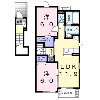 フリーデⅢ 201【管理NO：1-025509003-02010】 ★家具家電は申し込み後に搬入します★ ★2026年10月中旬入居可能★の物件画像