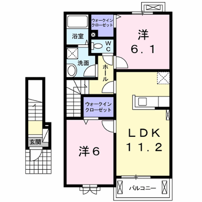 ベル・フィオーレ 203【管理NO：1-019349901-02030】 ★家具家電は申し込み後に搬入します★ ★2026年10月上旬入居可能★の物件画像
