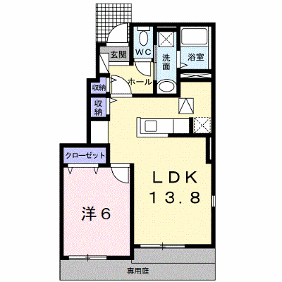 エテルネルⅠ 101【管理NO：1-019699701-01010】 ★家具家電は申し込み後に搬入します★ ★2026年09月中旬入居可能★の物件画像