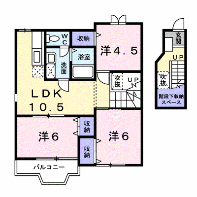 カーサグリーンⅠ 203【管理NO：1-011846401-02030】 ★家具家電は申し込み後に搬入します★ ★2026年10月上旬入居可能★の物件画像