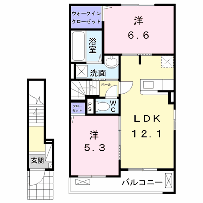 ガーデンハウス宇和　Ｂ 203【管理NO：1-025111602-02030】 ★家具家電は申し込み後に搬入します★ ★2026年10月下旬入居可能★の物件画像