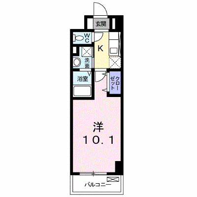 Ｃｕｏｒｅ 406【管理NO：1-023458601-04050】 ★家具家電は申し込み後に搬入します★ ★2026年10月中旬入居可能★の物件画像