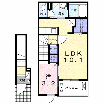 Ｄ．ＫｏＫｏｎａ　Ａ 202【管理NO：1-026261601-02020】 ★家具家電は申し込み後に搬入します★ ★2026年10月中旬入居可能★の物件画像
