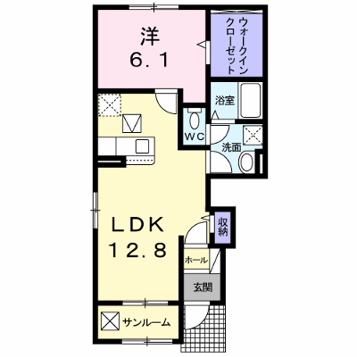 ラ・フィオリーナⅠ 101【管理NO：1-025456801-01010】 ★家具家電は申し込み後に搬入します★ ★2026年11月上旬入居可能★の物件画像