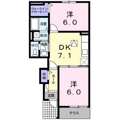 セトル与田 102【管理NO：1-016774301-01020】 ★家具家電は申し込み後に搬入します★ ★2026年10月中旬入居可能★の物件画像
