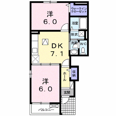 ウェルネス　Ⅰ 101【管理NO：1-017572801-01010】 ★家具家電は申し込み後に搬入します★ ★2026年10月上旬入居可能★の物件画像